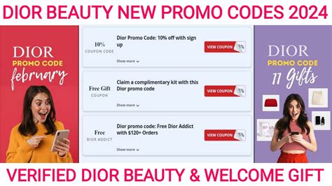 dior makeup codes|dior promo code 2024.